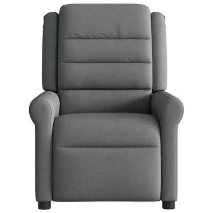 vidaXL Fauteuil de massage électrique Gris foncé Tissu