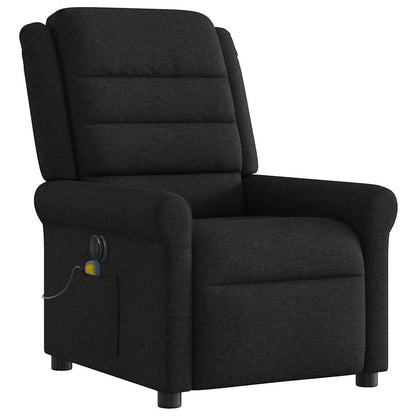 vidaXL Fauteuil de massage électrique Noir Tissu