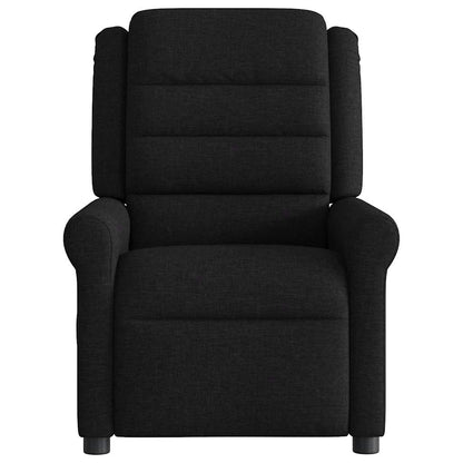 vidaXL Fauteuil de massage électrique Noir Tissu