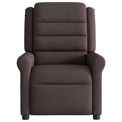 vidaXL Massagesessel Elektrisch Dunkelbraun Stoff