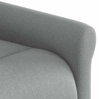 vidaXL Relaxsessel mit Aufstehhilfe Hellgrau Stoff