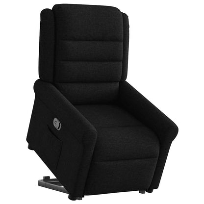 vidaXL Relaxsessel mit Aufstehhilfe Schwarz Stoff
