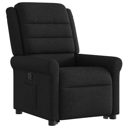 vidaXL Relaxsessel mit Aufstehhilfe Schwarz Stoff