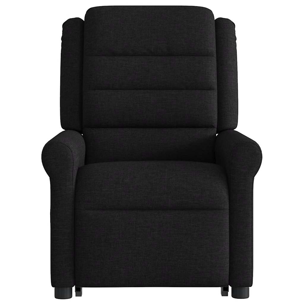 vidaXL Relaxsessel mit Aufstehhilfe Schwarz Stoff