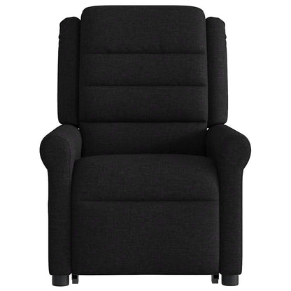 vidaXL Relaxsessel mit Aufstehhilfe Schwarz Stoff