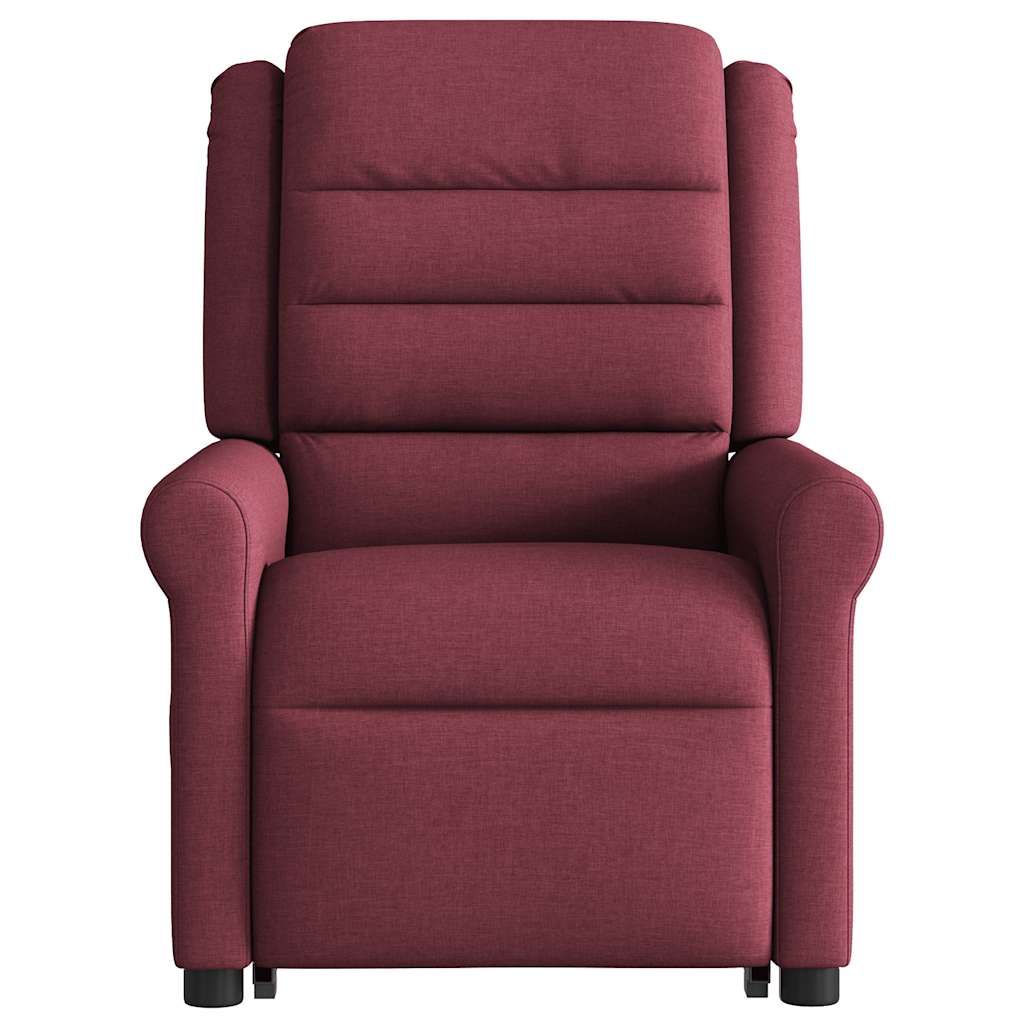 vidaXL Fauteuil releveur inclinable tissu bordeaux