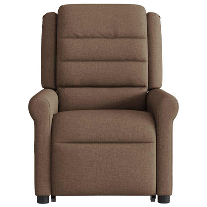 vidaXL Fauteuil inclinable releveur marron tissu
