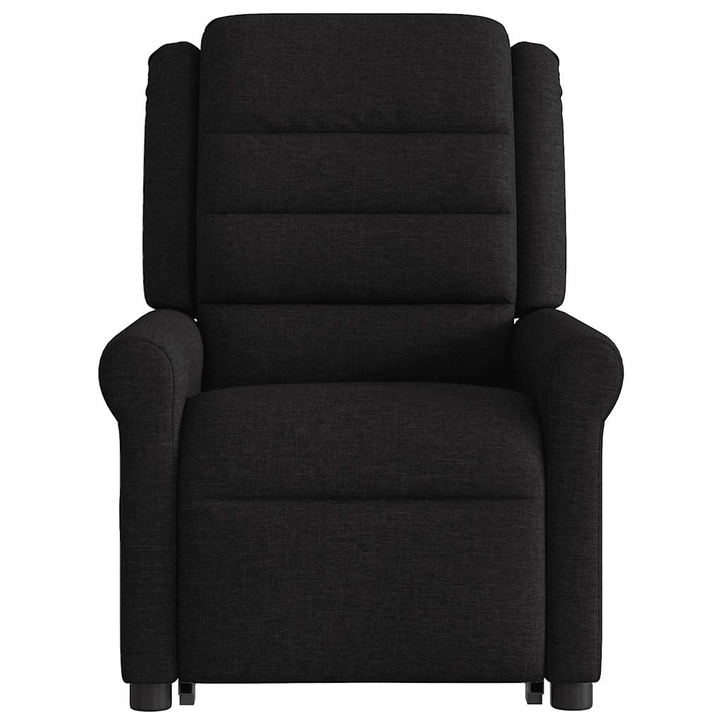 vidaXL Fauteuil de massage inclinable et releveur en tissu noir