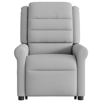 vidaXL Relaxsessel mit Aufstehhilfe Elektrisch Wolkengrau Stoff