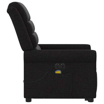 vidaXL Fauteuil de massage électrique releveur tissu noir