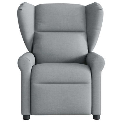vidaXL Fauteuil relax électrique Gris clair Tissu