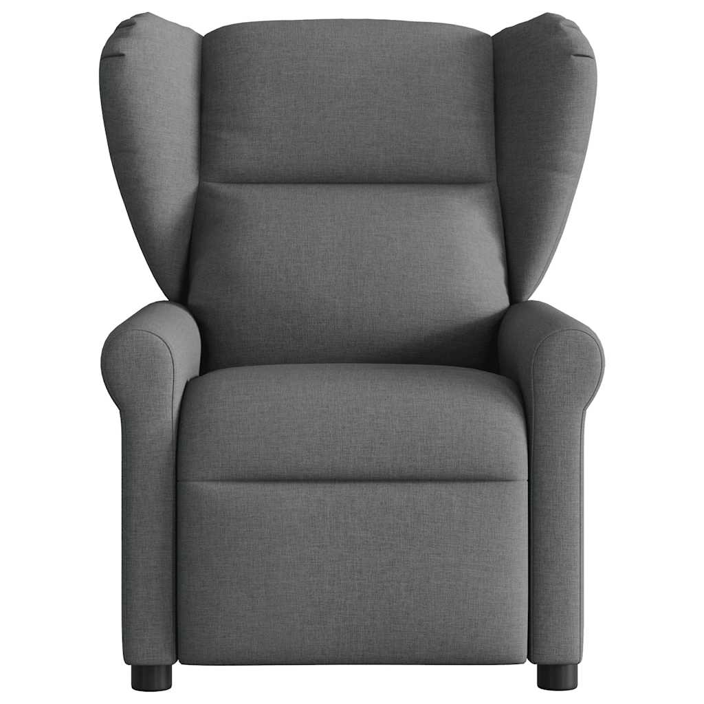 vidaXL Fauteuil relax électrique en tissu gris foncé