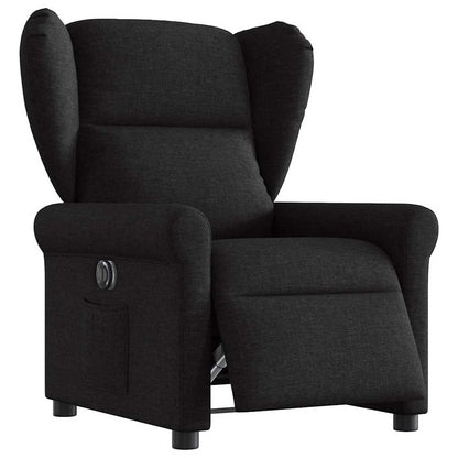 vidaXL Fauteuil relax électrique noir en tissu