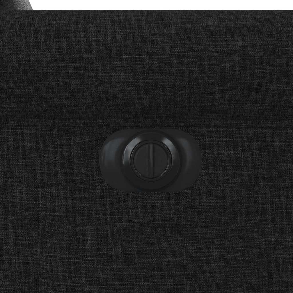 vidaXL Fauteuil relax électrique noir en tissu