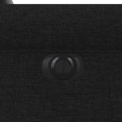 vidaXL Fauteuil relax électrique noir en tissu