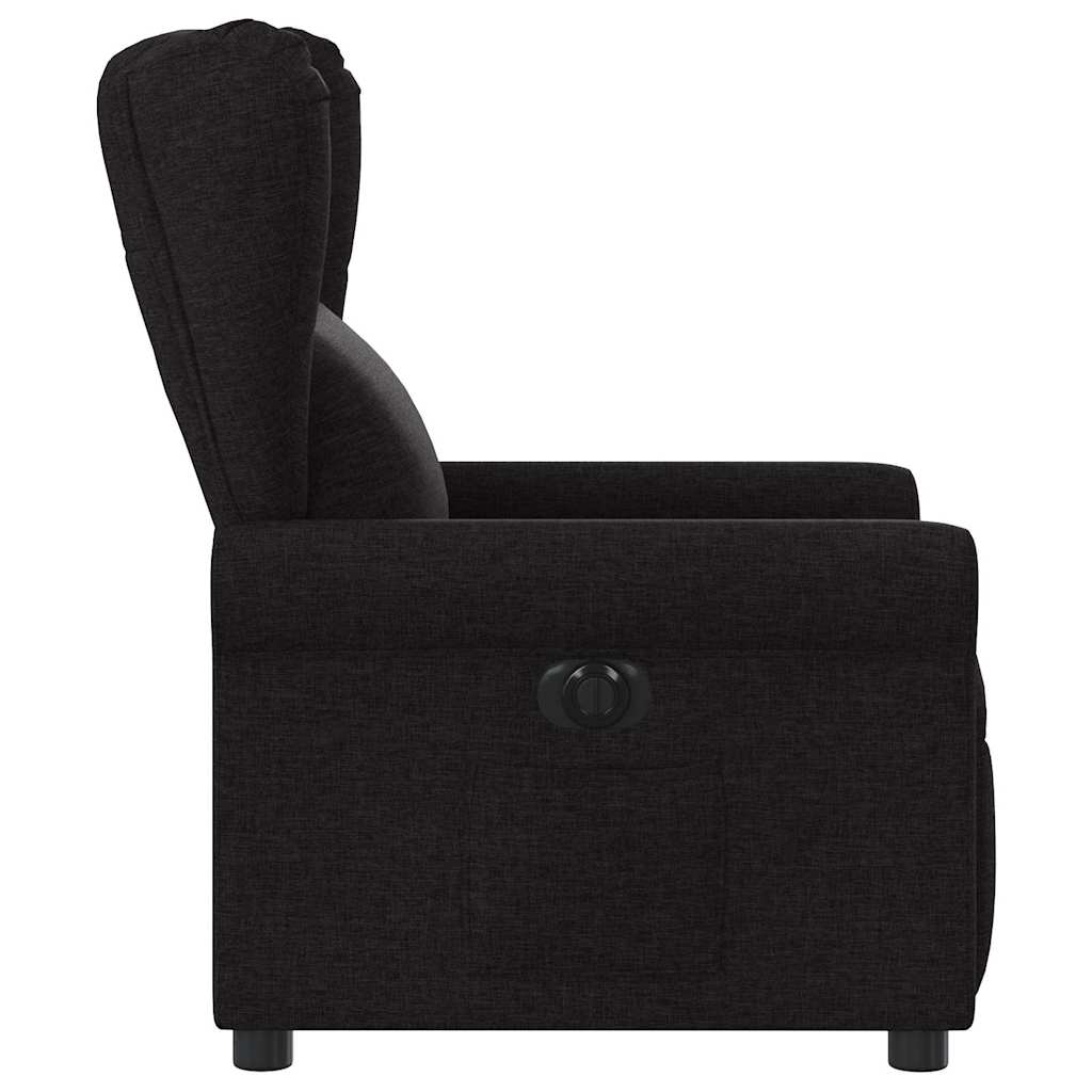 vidaXL Fauteuil relax électrique noir en tissu