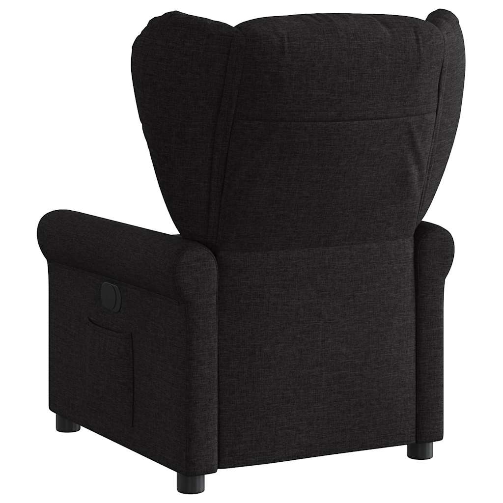 vidaXL Fauteuil relax électrique noir en tissu
