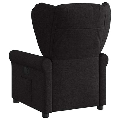vidaXL Fauteuil relax électrique noir en tissu