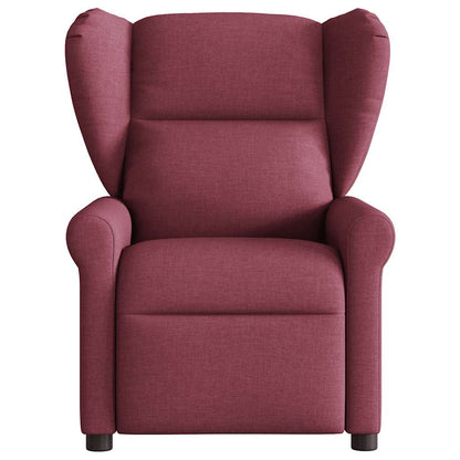 vidaXL Fauteuil relax électrique tissu rouge bordeaux