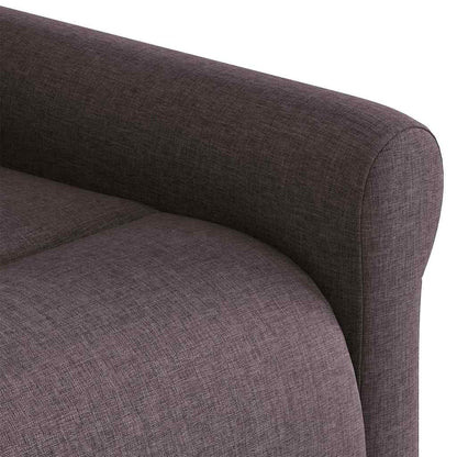vidaXL Fauteuil relax électrique marron foncé en tissu