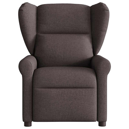 vidaXL Fauteuil relax électrique marron foncé en tissu