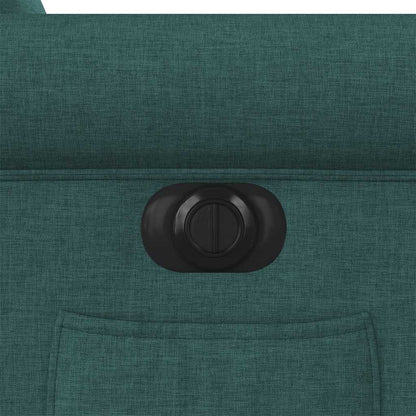 vidaXL Fauteuil relax électrique Vert foncé Tissu