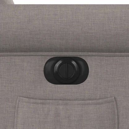 vidaXL Fauteuil relax électrique tissu taupe