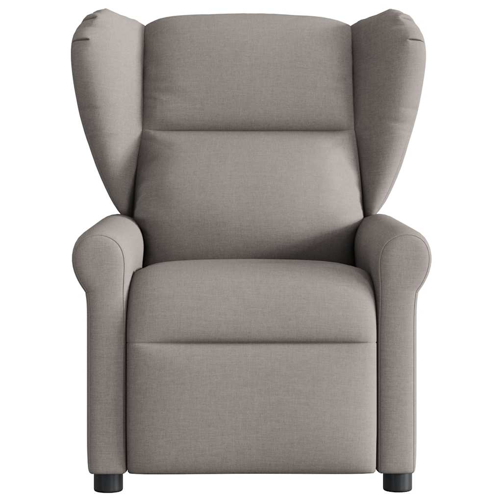 vidaXL Fauteuil relax électrique tissu taupe