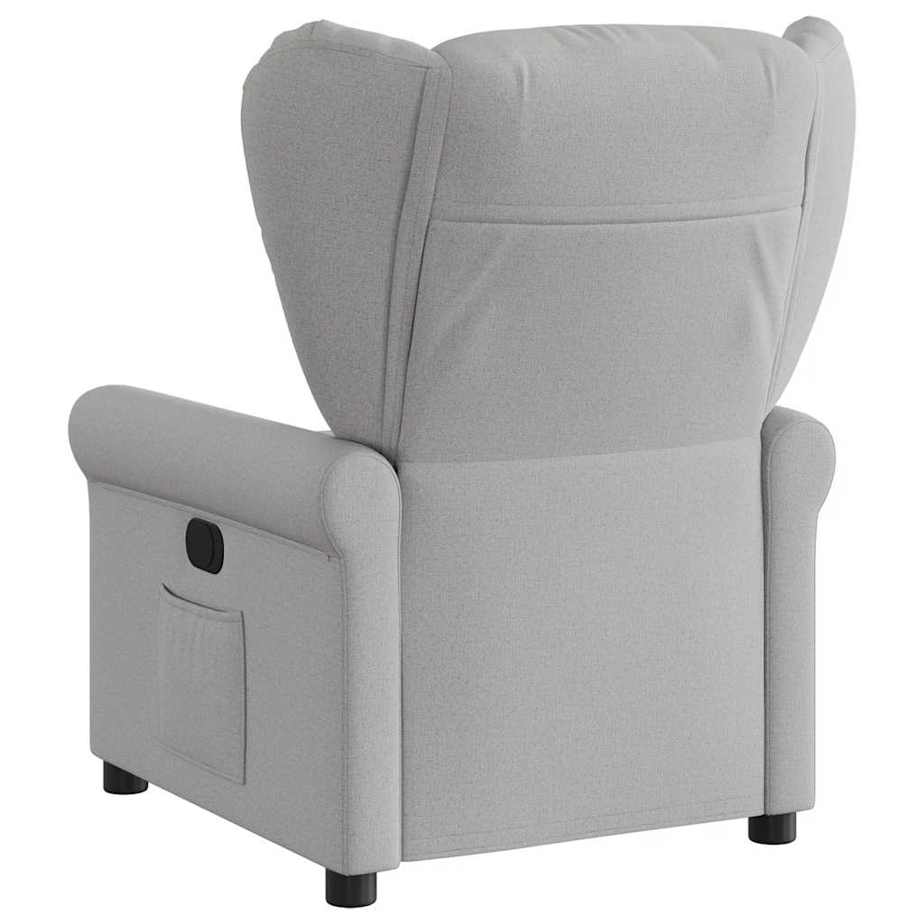 vidaXL Fauteuil relax électrique gris nuage tissu