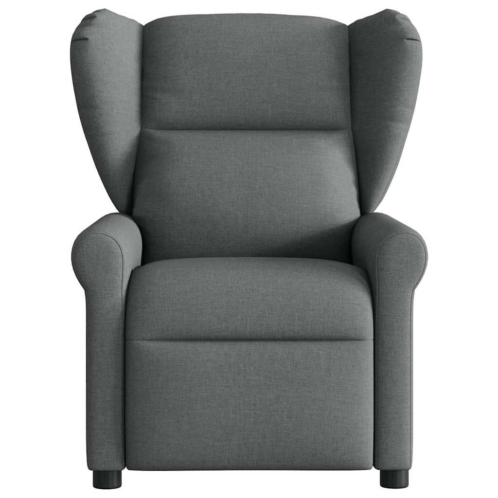 vidaXL Fauteuil de massage électrique Gris foncé Tissu