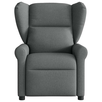 vidaXL Fauteuil de massage électrique Gris foncé Tissu