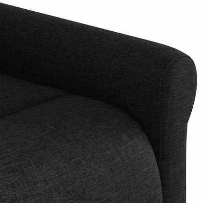 vidaXL Fauteuil de massage électrique Noir Tissu