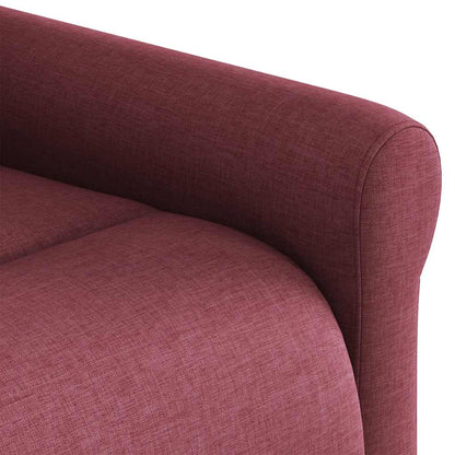 vidaXL Fauteuil de massage électrique en tissu rouge bordeaux