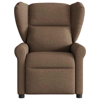 vidaXL Fauteuil de massage électrique marron en tissu