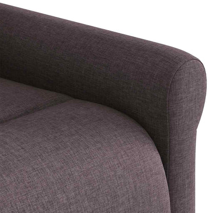 vidaXL Fauteuil de massage électrique marron foncé en tissu