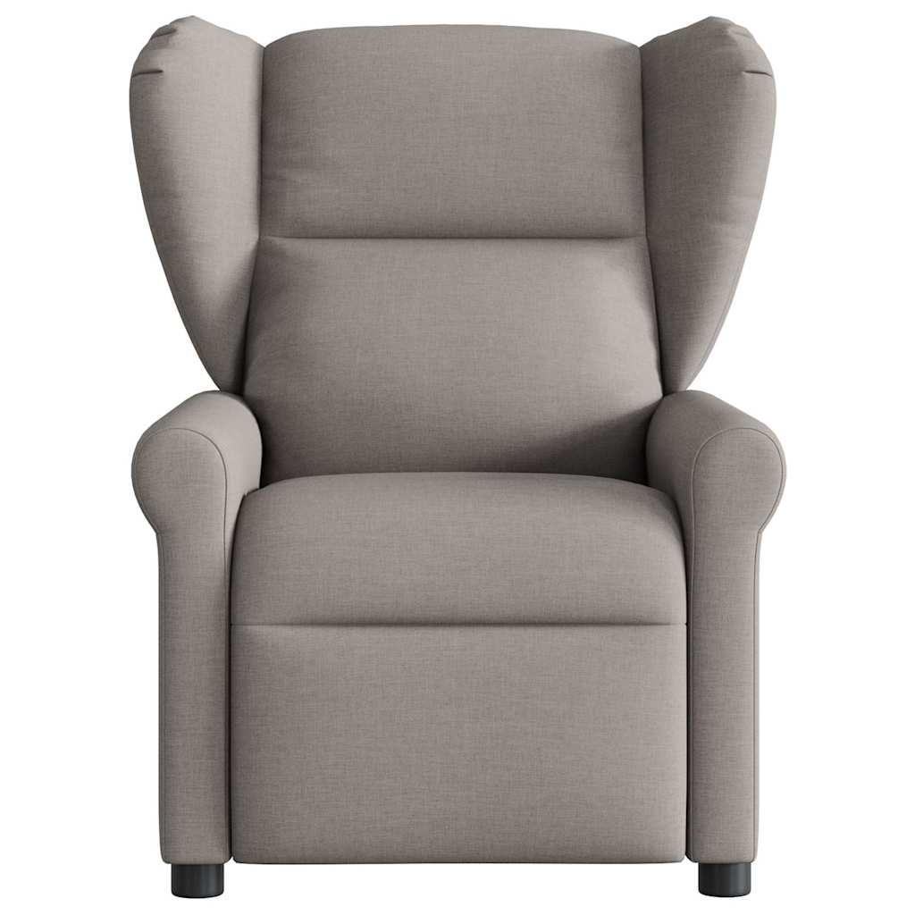 vidaXL Fauteuil de massage électrique en tissu taupe