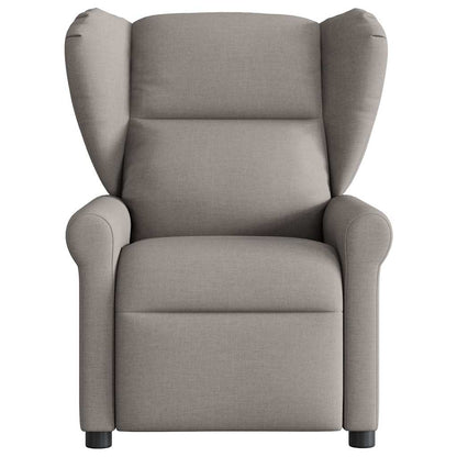 vidaXL Fauteuil de massage électrique en tissu taupe