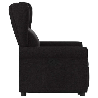 vidaXL Relaxsessel mit Aufstehhilfe Schwarz Stoff