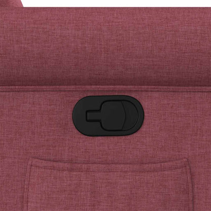 vidaXL Fauteuil releveur rouge bordeaux en tissu