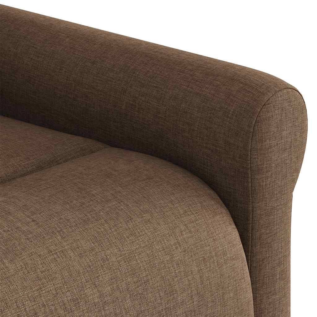 vidaXL Relaxsessel mit Aufstehhilfe Braun Stoff