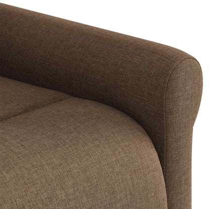 vidaXL Relaxsessel mit Aufstehhilfe Braun Stoff