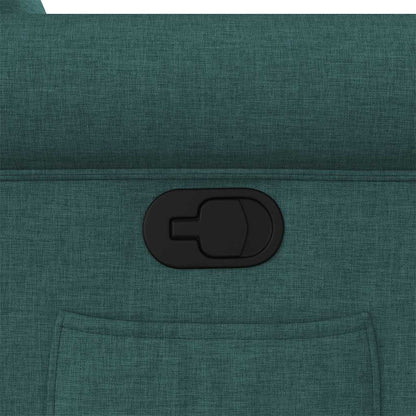 vidaXL Fauteuil relax avec fonction releveur Tissu vert foncé