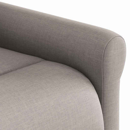vidaXL Fauteuil relax releveur taupe en tissu
