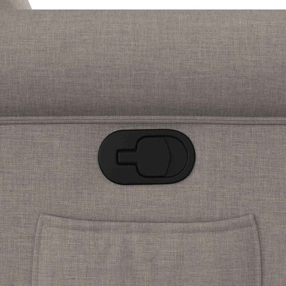 vidaXL Fauteuil relax releveur taupe en tissu