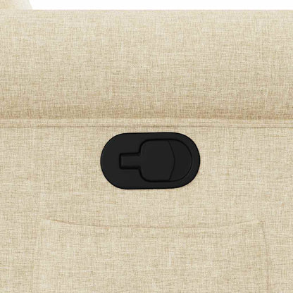 vidaXL Fauteuil relax électrique crème en tissu