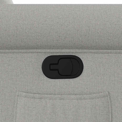 vidaXL Fauteuil relax releveur gris nuage en tissu