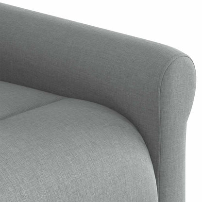 vidaXL Fauteuil de massage releveur gris clair en tissu