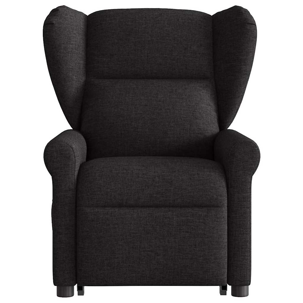 vidaXL Fauteuil de massage inclinable et releveur en tissu noir
