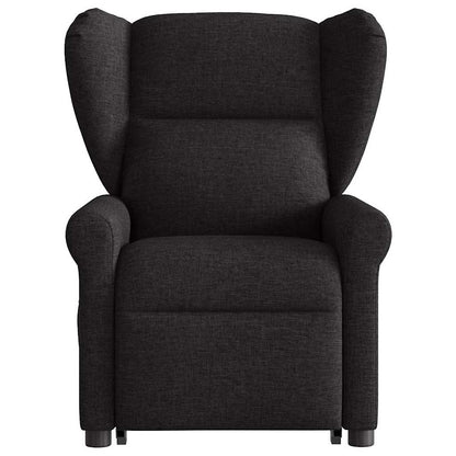 vidaXL Fauteuil de massage inclinable et releveur en tissu noir