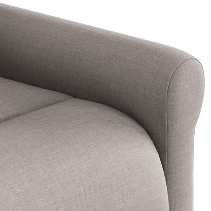 Fauteuil de massage releveur taupe en tissu vidaXL